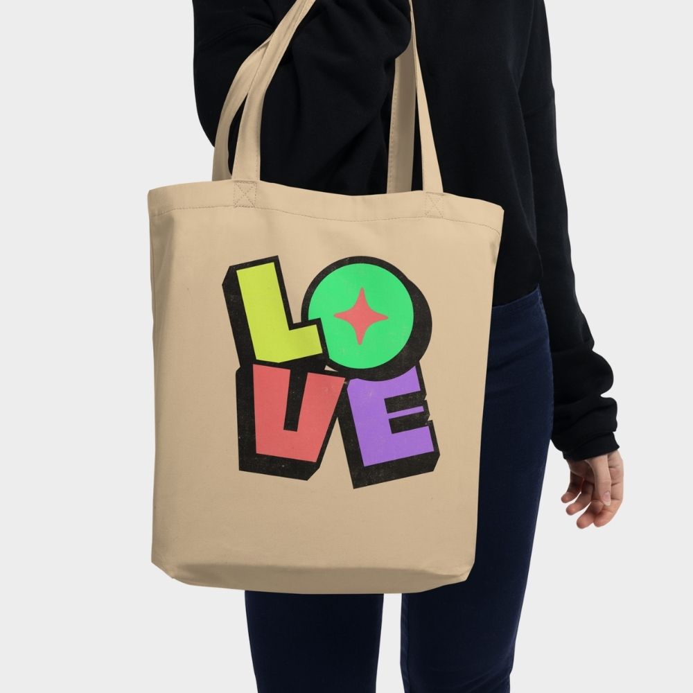LOVE IN STYLE – BIO-BAUMWOLL-STOFFTASCHE