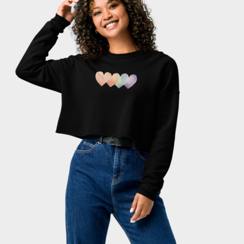 LOVE IN PASTELL – CROPPED PULLOVER